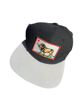 Men's ROUTINE Black Gray Trucker Hat One Size
